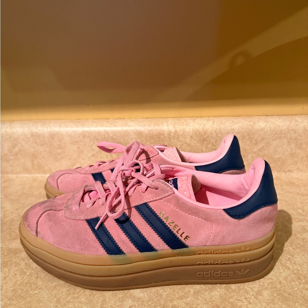 Adidas Gazelle Sambas Women's Pink and Navy Sneakers